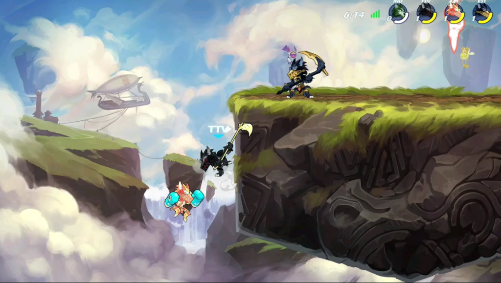 Imagem do gameplay Brawlhalla: A Batalha Épica dos Guerreiros Online