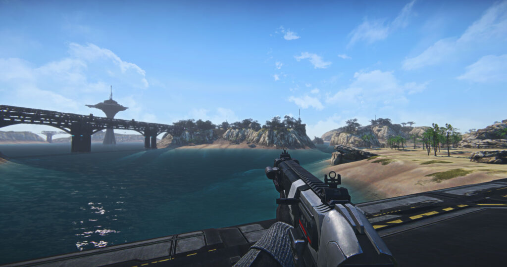 Imagem do gameplay Planetside 2: FPS de Guerra em Grande Escala