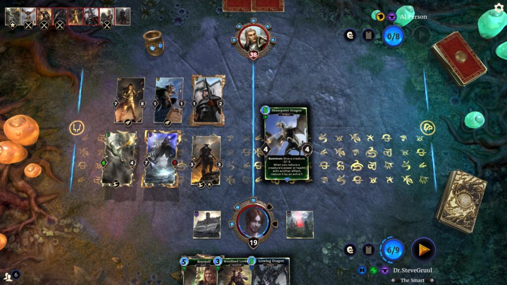 Imagem do gameplay The Elder Scrolls: Legends - Magia no Universo de Tamriel