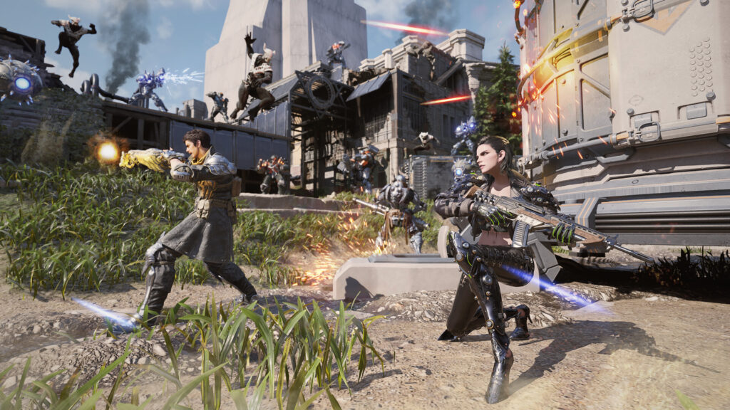 Imagem do gameplay The First Descendant: Ação e Exploração em um Futuro Distante