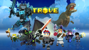 Capa Trove - O Mundo Voxel de Aventuras e Criação