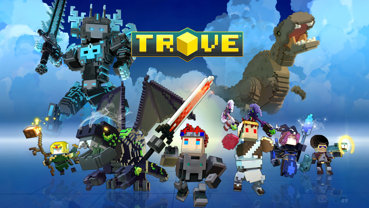 Capa Trove - O Mundo Voxel de Aventuras e Criação