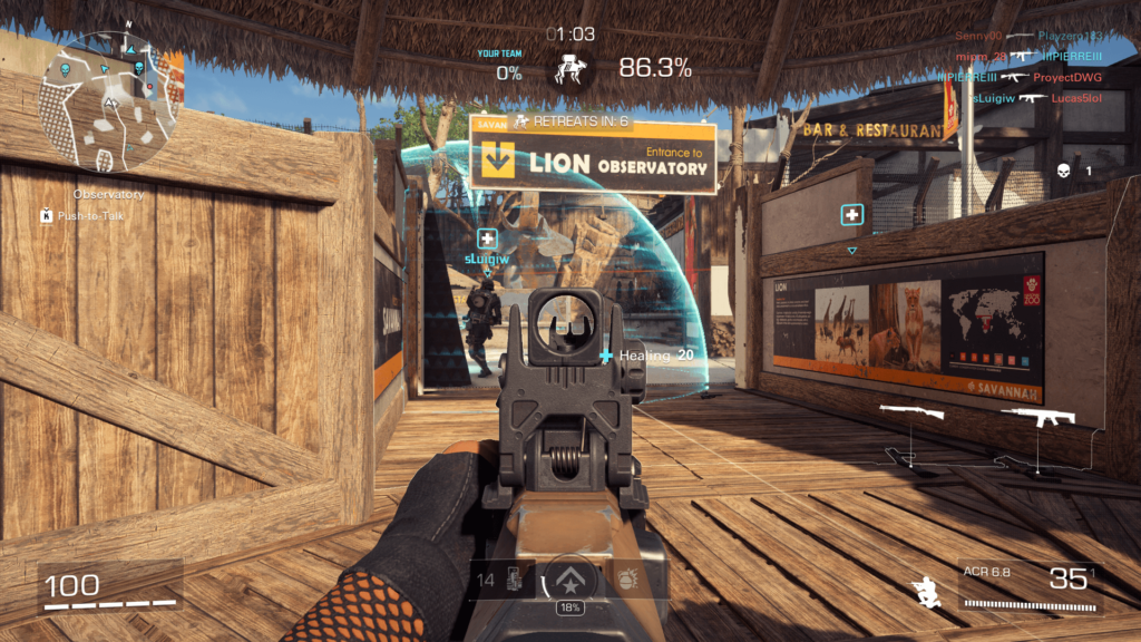 Imagem do gameplay XDefiant: FPS de Tiro em Equipe