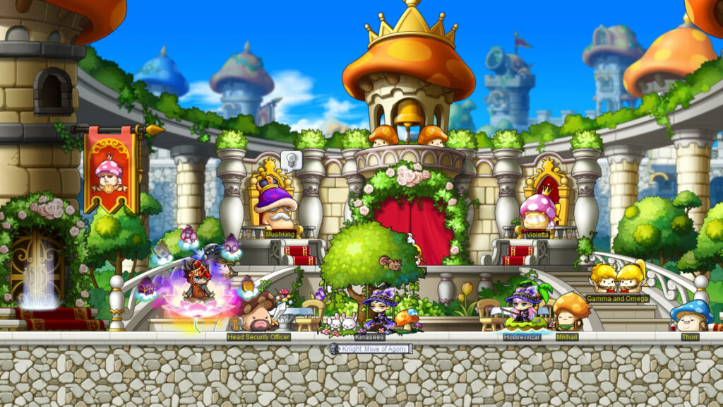 Imagem do gameplay MapleStory: A Magia do MMORPG Colorido