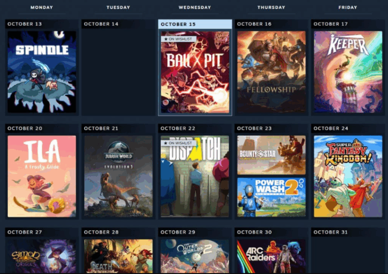 Steam ganha calendário de lançamentos em nova atualização