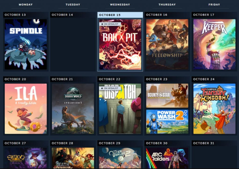 Steam ganha calendário de lançamentos em nova atualização