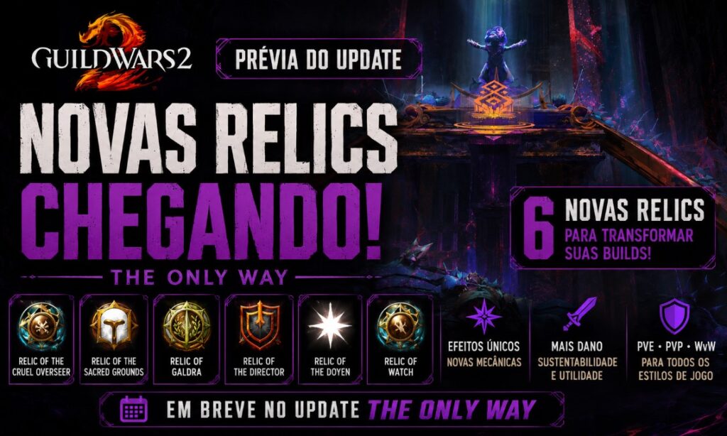 6 Novas Relics Chegam ao Guild Wars 2 VoE (The Only Way)