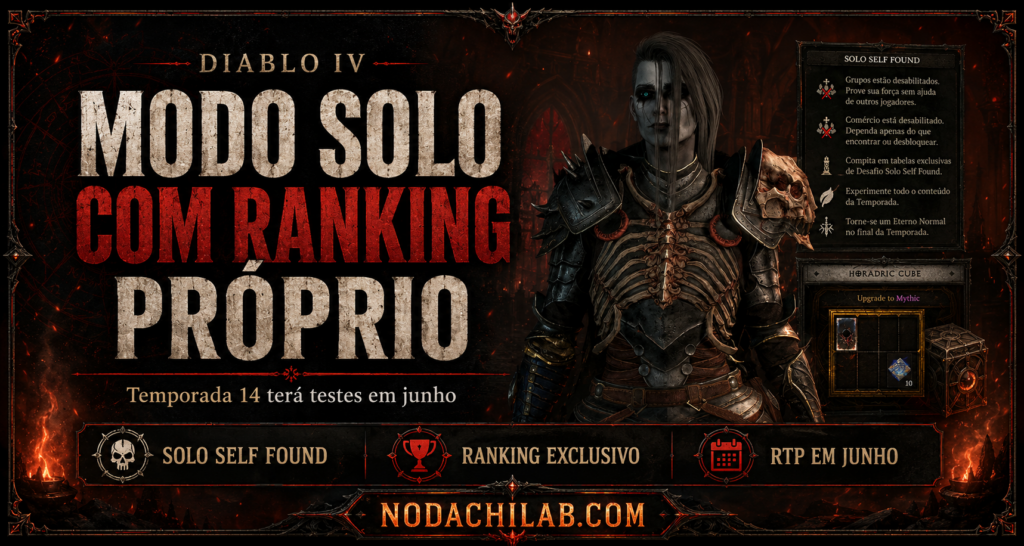 Diablo IV Modo solo com ranking próprio