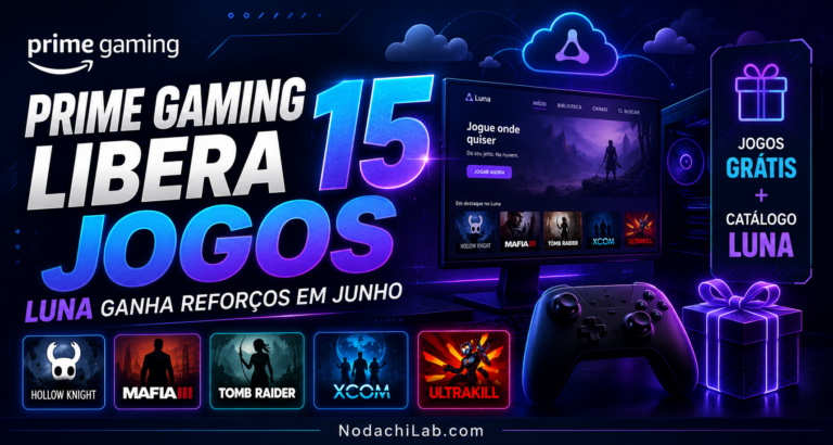 Prime Gaming libera 15 jogos em junho