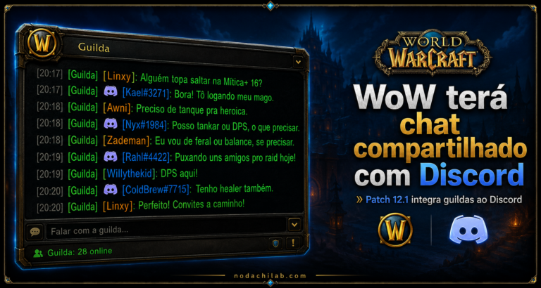 WoW terá chat compartilhado com Discord