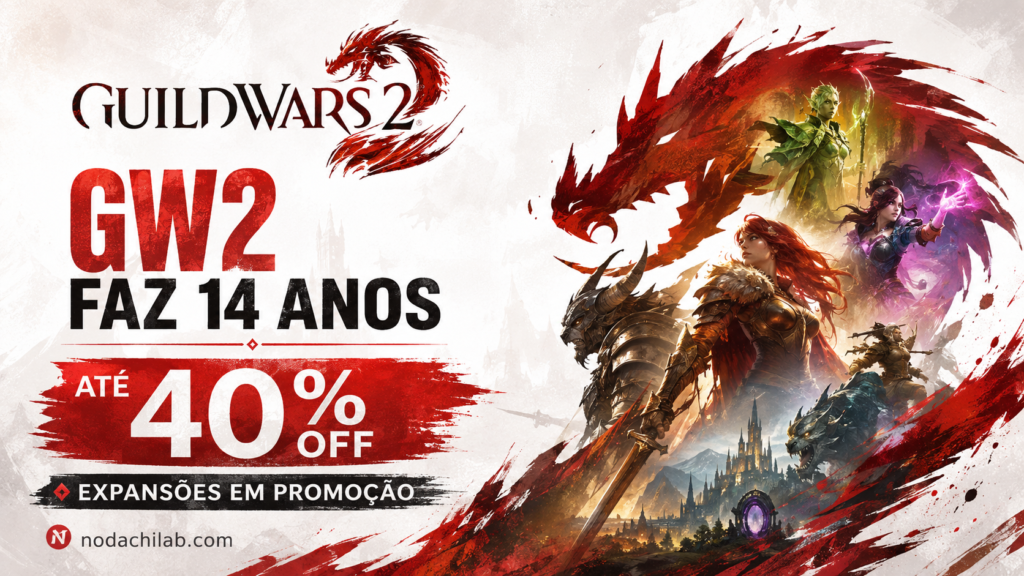Guild Wars 2 faz 14 anos com até 40% de desconto