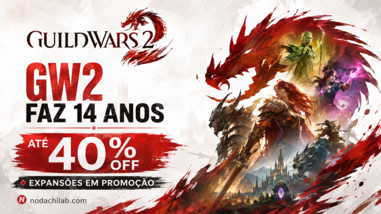 Guild Wars 2 faz 14 anos com até 40% de desconto
